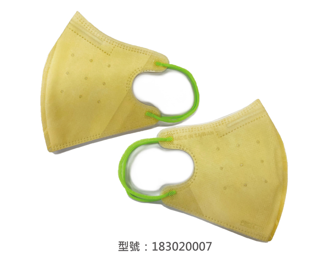 3D立體口罩-細繩/成人(米黃色) 183020007|3D成人立體口罩/耳掛口罩系列