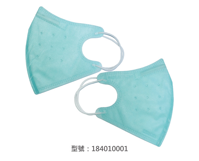 3D立體口罩-細繩/成人(綠色) 184010001|3D成人立體口罩/耳掛口罩系列