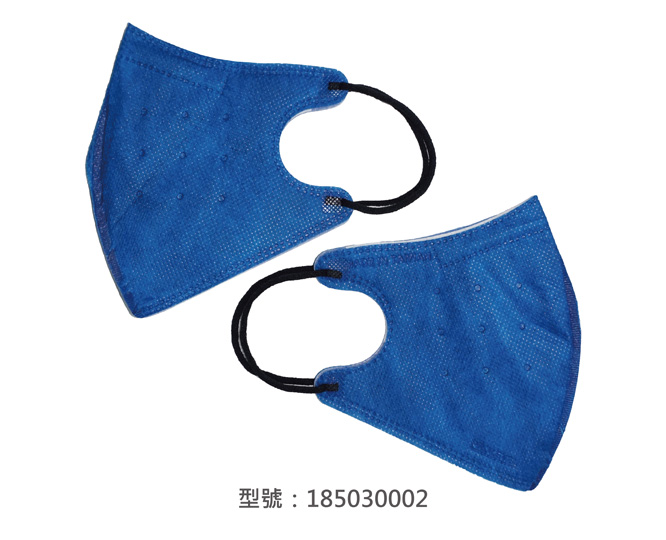 3D立體口罩-細繩/成人(牛仔藍色) 185030002|3D成人立體口罩/耳掛口罩系列
