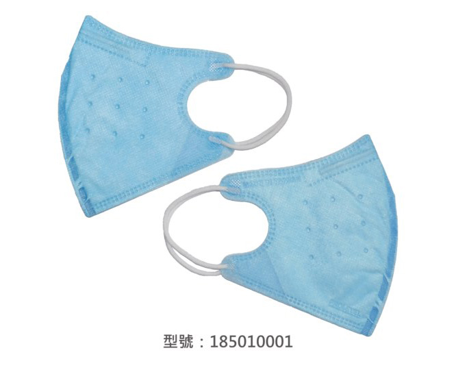 3D立體口罩-細繩/成人(藍色) 185010001|3D成人立體口罩/耳掛口罩系列