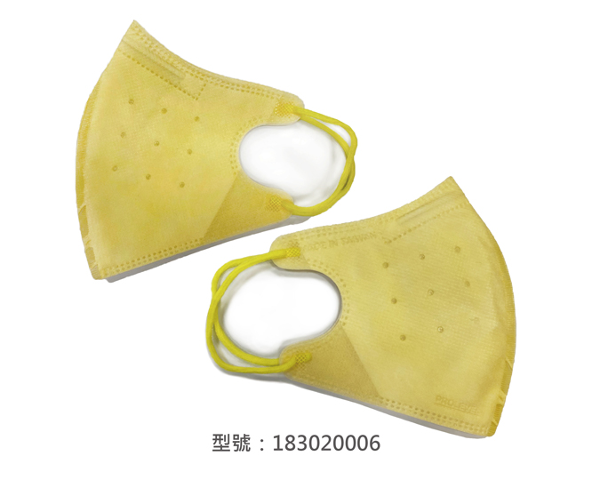 3D立體口罩-細繩/成人(米黃色) 183020006|3D成人立體口罩/耳掛口罩系列