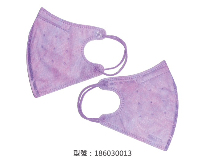 3D立體口罩-細繩/成人(炫紫色) 186030013|3D成人立體口罩/耳掛口罩系列