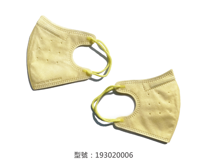 3D立體口罩-細繩/兒童(米黃色) 193020006|3D兒童口罩/幼兒口罩系列