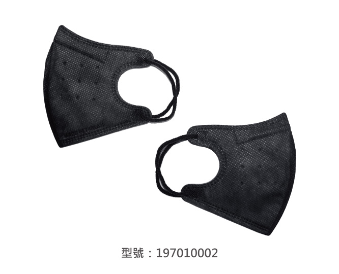 3D立體口罩-細繩/兒童(黑色) 197010002|3D兒童口罩/幼兒口罩系列
